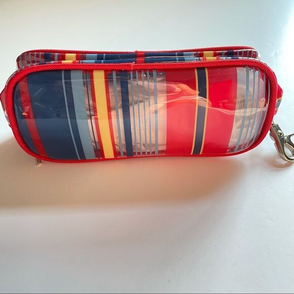 Lancome Makeup Bag Case Pouch Stripes Eiffel Tower - Picture 4 of 8